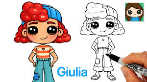The basic fundamentals are easy to learn, and with practice, you can get very good. How To Draw Giulia Luca Disney Pixar Youtube
