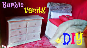 صنع سراحة بيت باربي من الكرتون بأسهل طريقة Diy How To Barbie Vanity Table Mony Lifestyle Youtube