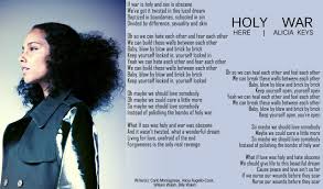  Alicia Keys Holy War Lyric Aliciakeys Aliciakeys Here Holy War Lyrics Music Alicia Keys Lyrics Alicia Keys Style Lyrics