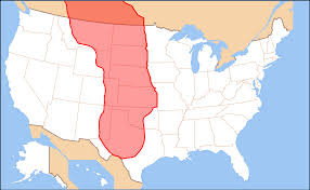 Map Of The Area Covered By The Great Plains Great Plains Plains Native American Wars