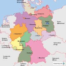 Do more with bing maps. Stepmap Deutschland Und Nachbarn Landkarte Fur Deutschland