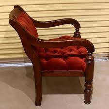 Velvet furniture is an easy and instant way to inspire your home interior with a sense of elegance and style. 19th Century Australian Cedar Armchair The Merchant Of Welby