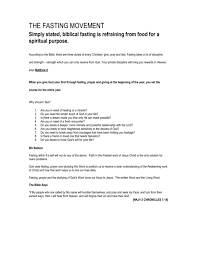 In the old testament, fasting was symbolic of grieving or repenting of sin. To Fasting Info