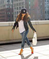 Baseball Cap And Louboutins Outfits With Hats Cap Outfit Fashion