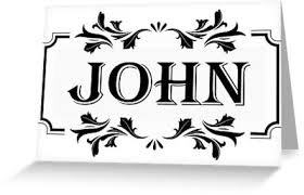 Yared, a hebrew form of jared, meaning rose. Rahmen Name John Grusskarte Von Pm Names Name Stickers Baby Boy Names Baby Names