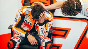 Marc márquez, un regreso impactante: Gp Von Portugal Marc Marquez Weint Nach Bemerkenswertem Comeback In Portimao Rossi Sturzt Eurosport