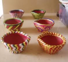 Easy Crafts Explore Your Creativity Painted Diyas Diwali Diya Decoration Diwali Diy Diya Designs