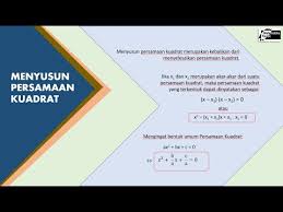 Jumlah hasil kali dan selisih akar persamaan kuadrat. Panduan Ahli Menyusun Persamaan Kuadrat Kls 9 Cara Mudah Terbukti Di 2020 Rabab Minangkabau