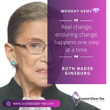 Clients often notice the picture of Ruth Bader Ginsburg behind Sharon's  desk, and she is always proud to share just how much Justice Ginsburg has  inspired her. A woman who dedicated her