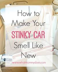 How To Make Your Stinky Car Smell Like New Car Smell Car Cleaning Car Cleaning Hacks