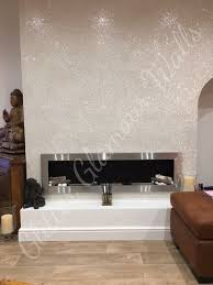 One wall is just covered in drawers and there is so much open space. Ivory Glitter Wallpaper From Glitter Glamour Walls Feature Fireplaces Glitter Wall White Glitter Wallpaper Glitter Wallpaper Bedroom