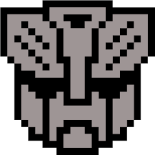 Emoji smiley love perler bead pattern kanavice pixel art ve. Transformers Logo Model Pixel Art Moto Facile Full Size Png Download Seekpng