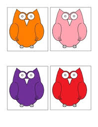 Color Word Owl Match Free Download Pocket Chart Activity