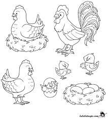 dessin gratuit a colorier un coq une poule des poussins coloriage poussin giganotosaure disney