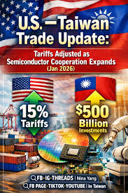 Breaking News | U.S.–Taiwan Trade Update: Tariffs Cut, $500B ...