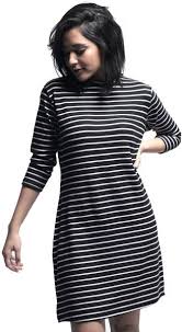 فستان للنساء من ميرش اسود Fashion Dresses High Neck Dress