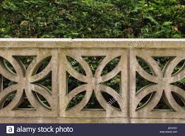 Garden Wall Built From Decorative Concrete Blocks Stock Photo Decorative Concrete Blocks Concrete Decor Garden Wall Block