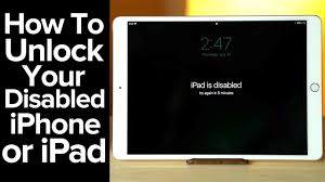 Open settings on your device > tap on general > scroll down the screen and choose reset. How To Unlock A Disabled Iphone Or Ipad Youtube