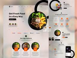 Download mobile app ui design templates which include home screen, music screen, voice search, messaging screens, skype modern flat vector illustration concepts for web page, website and mobile website. Food Mobile App Landing Ux Ui Design By Masud Rana On Dribbble