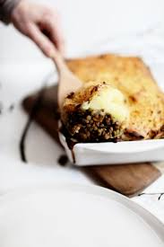 Gratin Of Mashed Potatoes And Lentils With Carrots Peas