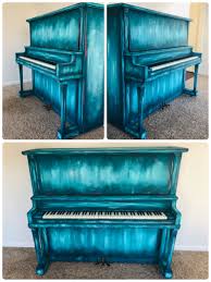 Diy Painted Piano Using Chalk Paint From Valspar I Used Teal Which Is Called Ann S Embroidery And White Wh Valspar Chalky Paint Chalky Paint Using Chalk Paint