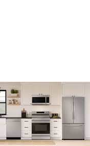 4 piece kitchen appliances package with french door refrigerator, electric range, dishwasher and over the range microwave in black. Samsung Kitchen Appliance Packages Samsung Us