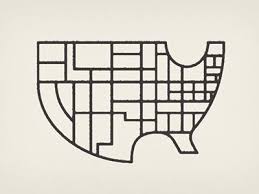 Dribbble Usa Simple By Patrick Mahoney Graphic Design Inspiration Cartography Map