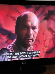 SpongeBob SquarePants eating corndogs