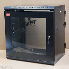 Locking, reversible front door and locking, removable side panels. Fusion 12u Network Rack Cabinet Enclosure With Front Door Sides Keys And Fans