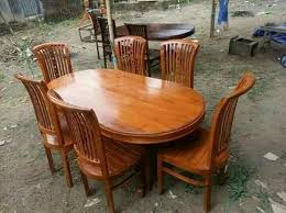 Kursi Makan Minimalis Oval Kursi Makan Mebel Set Ruang Makan