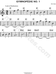17 keys kalimba tab of homura by lisa. Erik Satie Gymnopedie No 1 Sheet Music For Beginners In C Major Download Print Sku Mn0145551