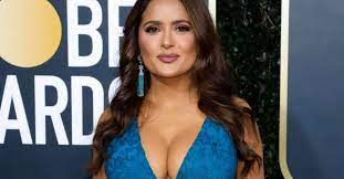 The like a boss actress, 54, took to instagram on february 4 to share a snap of herself sitting in. Salma Hayek Debuts Giant Chest Tattoos While Topless
