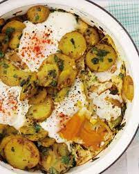 Parsi Poached Eggs On Potatoes Recipe Recipes Potato Recipes Cooking