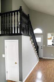 Procrastination Nation Grey Painted Stairs Staircase Makeover House Trim