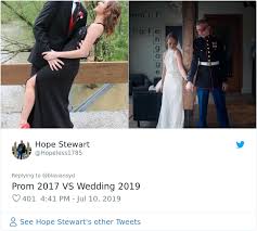 July 19, 2019 july 8, 2020 by augusta statz Prom Vs Wedding 64 Couples Who Got Together And Stayed Together Daily News