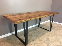 See more ideas about dining table, reclaimed dining table, wood table. Amazon Com Solid Reclaimed Wood Dining Table 1 5 Thick Wood Custom Fabricated Black Steel Leg Base Fast Free Shipping Handmade