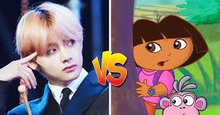 Feel like playing diego games,too? Bts S V Dragged Dora The Explorer And Army Says She Had It Coming