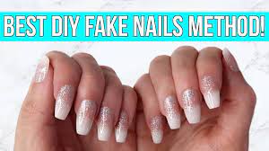 The perfect manicure at home. Diy Fake Nails At Home No Acrylic Easy Lasts 3 Weeks Youtube