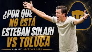 ¿Por qué no está Esteban Solari en el banquillo para enfrentar a Toluca?