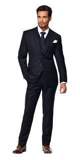 Mens All Black 3 Piece Suit Midnight Blue 3 Piece Suit Mens Suits Wedding Suits Men Blue Suit Men Mens Suits
