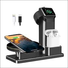 Jingoobon Airpods Apple Watch And Iphone Wireless Charging Stand Charging Dock Wireless Charger Apple Charging Station
