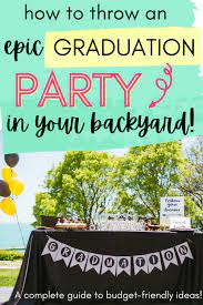 Let's hop right on in! Epic Outdoor Backyard Graduation Party Ideas On A Budget
