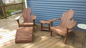 Michigan Adirondack Chairs With Upper Peninsula Side Table And Adirondack Chair Adirondack Chairs Traditional Adirondack Chairs