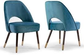 Set Of 2 Amber Blue Velvet Modern Dining Chair With Beech Wood Legs Walmart Com In 2020 Modern Dining Chairs Teal Dining Chairs Dining Chairs
