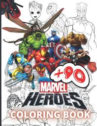 There's something for everyone from beginners to the advanced. Marvel Heroes Coloring Book 90 Super Heroes Coloring Page Awesome Illustrations For Kids And Adults Coloring Book Amazon Ca Publishing Kiddyx Books