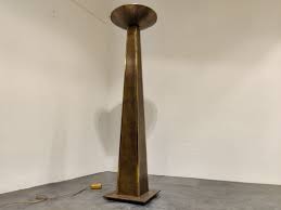 Bronze antique torchiere floor lamp. Large Torchiere Floor Lamp From Belgochrom 1980s For Sale At Pamono
