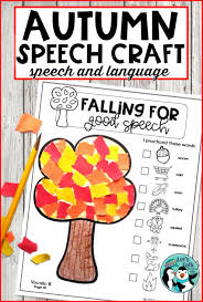 Learning the correct use of personal and proper nouns is part of the learning curve for preschoolers. Fall Tree Speech Craft Speech Crafts Speech Therapy Activities Preschool Speech Therapy