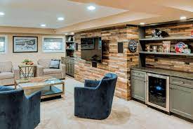 Basement kitchen tend to keep noise in, so you can have friends over till late or blending a smoothie at any time of the day or night without worrying. Basement Kitchenette Ideas