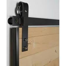 We orginally bought these doors to use for the bathroom as sliders, but they were too small and too wide for the space. Henderson Rustic 100 Barn Door Sliding Rail Set 2 Meter Track