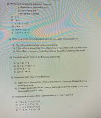 To cook over, under, or in front of hot coals or a gas. Solved 1 Write Each Compound Statement In Words P The Chegg Com